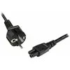 Image de StarTech.com PXTNB3SEU2M Câble d'Alimentation en Tr e Portable avec Alimentation Tripolaire CEE7 Mâle vers IEC 320 C5 Femelle 2 m Noir