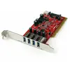 Image de StarTech.com Carte contrôleur PCI à 4 ports USB 3.0 SuperSpeed - Adaptateur PCI avec alimentation SATA / SP4