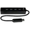 Image de StarTech.com Hub USB 3.0 portable à 4 ports avec câble intégré - Noir
