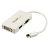 Image de StarTech.com Adaptateur de voyage Mini DisplayPort vers VGA/DVI/HDMI
