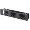 Image de StarTech.com CMDUCT2U Panneau de gestion de câbles horizontal 2U avec conduit à doigts et couvercle pour rack 19 pouces