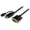 Image de StarTech.com Câble adaptateur HDMI vers VGA de 3m - Convertisseur actif HDMI vers HD15 - M/M - 1920x1200 / 1080p