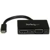 Image de StarTech.com Adaptateur audio / video de voyage - Convertisseur 2-en-1 Mini DisplayPort vers HDMI ou VGA