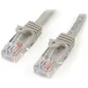 Image de StarTech.com Câble réseau Cat5e UTP sans crochet de 3m - Cordon Ethernet RJ45 anti-accroc - M/M - Gris