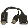 Image de StarTech.com Adaptateur HDMI vers DisplayPort 4K alimente par USB