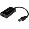 Image de StarTech.com Adaptateur réseau USB 3.0 vers Gigabit Ethernet avec hub USB 3.0 à 2 ports