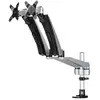 Image de StarTech.com Support de bureau pour 2 écrans avec bras articulés - Multidirectionnel - Empilable - Installation sans outil