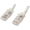 Image de StarTech.com Câble réseau Cat6 UTP sans crochet de 7 m - Cordon Ethernet RJ45 anti-accroc - M/M - Blanc