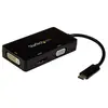 Image de StarTech.com Adaptateur multiport USB-C - 3 en 1 - USB Type-C vers HDMI DVI ou VGA