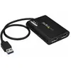 Image de StarTech.com Adaptateur USB 3.0 vers double DisplayPort 4K 60 Hz