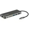 Image de StarTech.com Adaptateur multiport AV numérique USB-C avec HDMI 4K - Lecteur de carte SD et PD