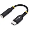 Image de StarTech.com Adaptateur USB-C vers Jack 3.5 mm (M/F) - 0.14 m - Noir