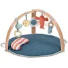 Image de Ingenuity Tapis d'éveil rond avec arche - Blanc crème