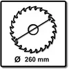 Image de Makita Lame de scie circulaire bois - 260 mm