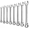Image de Jeu de 8 clés mixtes à serrage rapide et à cliquet MAKITA B-65523