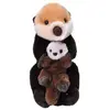 Image de Wild republic peluche loutre de mer avec bébé