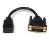Image de Câble adaptateur vidéo HDMI femelle vers DVI-D mâle - 0,2 m