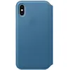 Image de Apple iPhone XS Leather Folio - Bleu Cape Cod