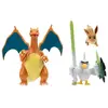 Image de Pokémon - Pack 3 figurines Évoli, Palarticho & Dracaufeu