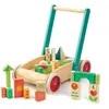 Image de 1001jouets Chariot de marche en bois - Vert