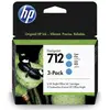 Image de HP 712 Pack de 3 (3ED77A) - Cyan
