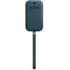 Image de Sacoche en cuir MagSafe pour l'Apple iPhone 12 Mini - Baltic Blue