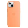 Image de Apple Silicone Case with MagSafe Sorbet à l'Orange Apple iPhone 15 Plus