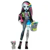 Image de Poupée Monster High Frankie Stein avec animal et accessoires