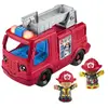 Image de Fisher-Price Little People Camion de pompiers musical HYR88 - Rouge