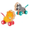 Image de Animaux à pousser en bois - Multicolore
