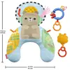 Image de Fisher-Price Coussin Sensoriel Croissant Tapis d’Éveil Multicolore