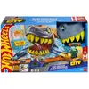 Image de Hot Wheels City L'Attaque du Requin Track Playset JHL96 - Lanceur rotatif - 1 voiture 1:64