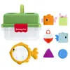 Image de Fisher-Price Friendship Forest - Jeu de pêche à formes - Boîte de rangement - 6 blocs