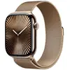 Image de Apple Watch Series 10 GPS + Cellular 46 mm Titane Or Bracelet Milanais M/L