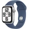 Image de Apple Watch SE GPS - 40mm - Boîtier Silver Aluminium - Bracelet Denim Sport Band - S/M
