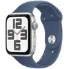 Image de Apple Watch SE GPS - 44mm - Boîtier Silver Aluminium - Bracelet Denim Sport Band - M/L