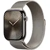 Image de Apple Watch Series 10 GPS + Cellular 46 mm Titane Naturel Bracelet Milanais S/M