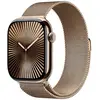 Image de Apple Watch Series 10 GPS + Cellular 46 mm Titane Or Bracelet Milanais S/M
