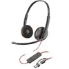 Image de Casque stéréo USB-C Poly Blackwire 3220 + adaptateur USB-C/A en occasion ou reconditionné