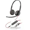 Image de Casque stéréo Poly Blackwire 3225 USB-C/USB-A/jack 3,5 mm Noir en occasion ou reconditionné