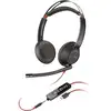 Image de Casque stéréo USB-C Poly Blackwire 5220 + prise 3,5 mm + adaptateur USB-C/A en occasion ou reconditionné