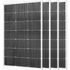 Image de VEVOR 100 W - 4 x 100 W - Monocristallin 23 % - IP65 - Cadre aluminium - Sortie MC4