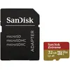 Image de Sandisk Carte micro SD 32 Go Extreme + SD Adaptateur + Rescue Pro Deluxe 100MB/s A1 C10 V30 UHS-I U3