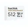 Image de SanDisk High Endurance microSDXC UHS-I U3 V30 512 Go + Adaptateur SD