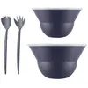 Image de Lot de 2 saladiers 3l/4.9l avec couvercle + couverts bleu - K2551-540-143S-1 - Topee - BODUM