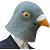 Image de Totalcadeau Masque intégral pigeon en latex - Gris