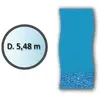Image de Liner swirl forme ronde d.5.48m pour piscine hors sol - LI1848SB - SWIMLINE