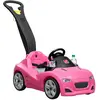 Image de Step2 Push Whisper Ride Voiture Enfant Porteur Auto en ROSE Véhicule Jouet avec barre de poussée pour Enfants dès 1.5 ans