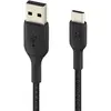 Image de Belkin Câble USB vers USB-C 18W Nylon - Noir 1m