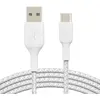 Image de Belkin Câble Boost Charge Synchro USB-A vers USB-C 3m Renforcé et Tressé Blanc